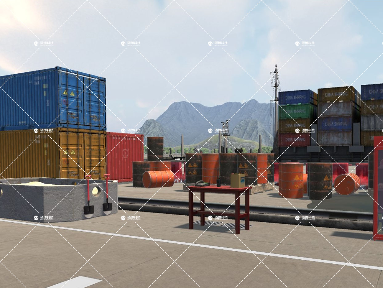 集装箱自船舶装卸过程及事故应急处置情景模拟软件