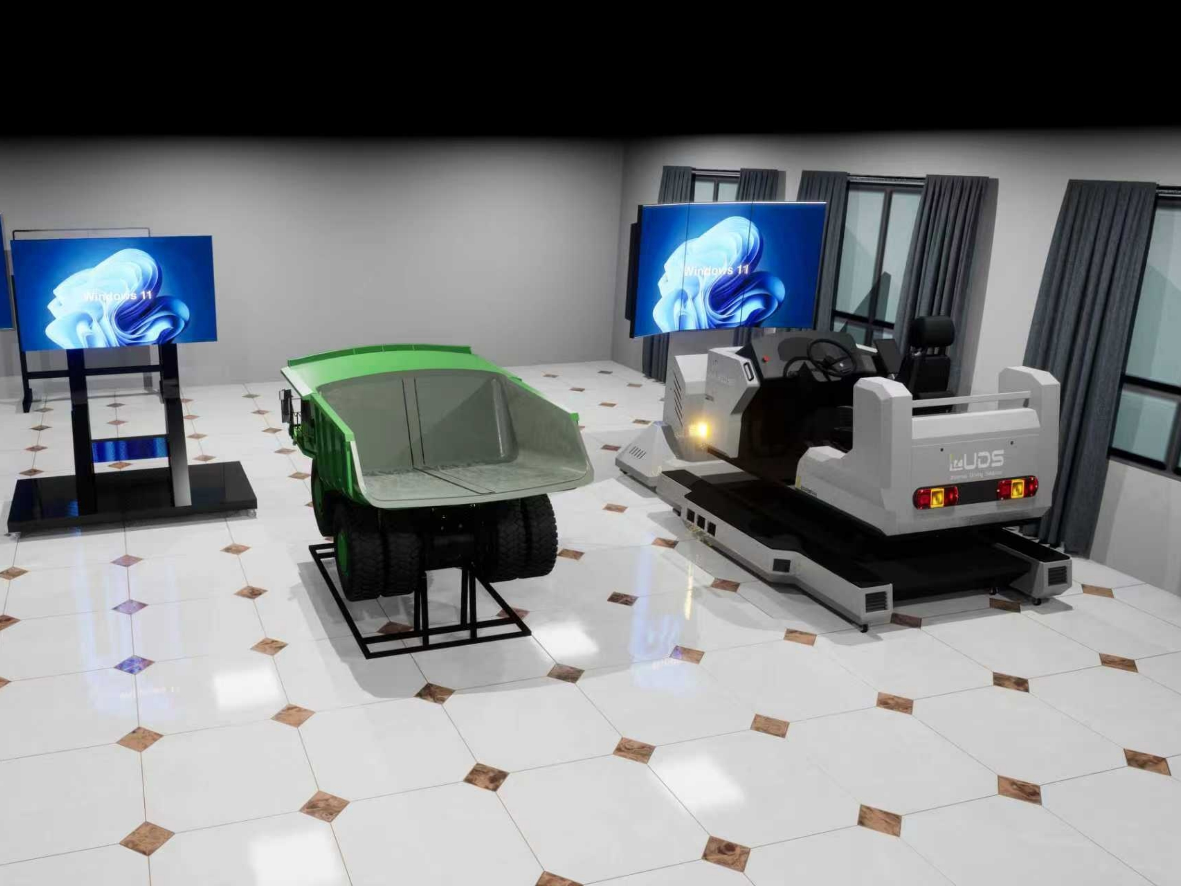 矿用自卸车矿卡模拟器与三维模型联动解决方案