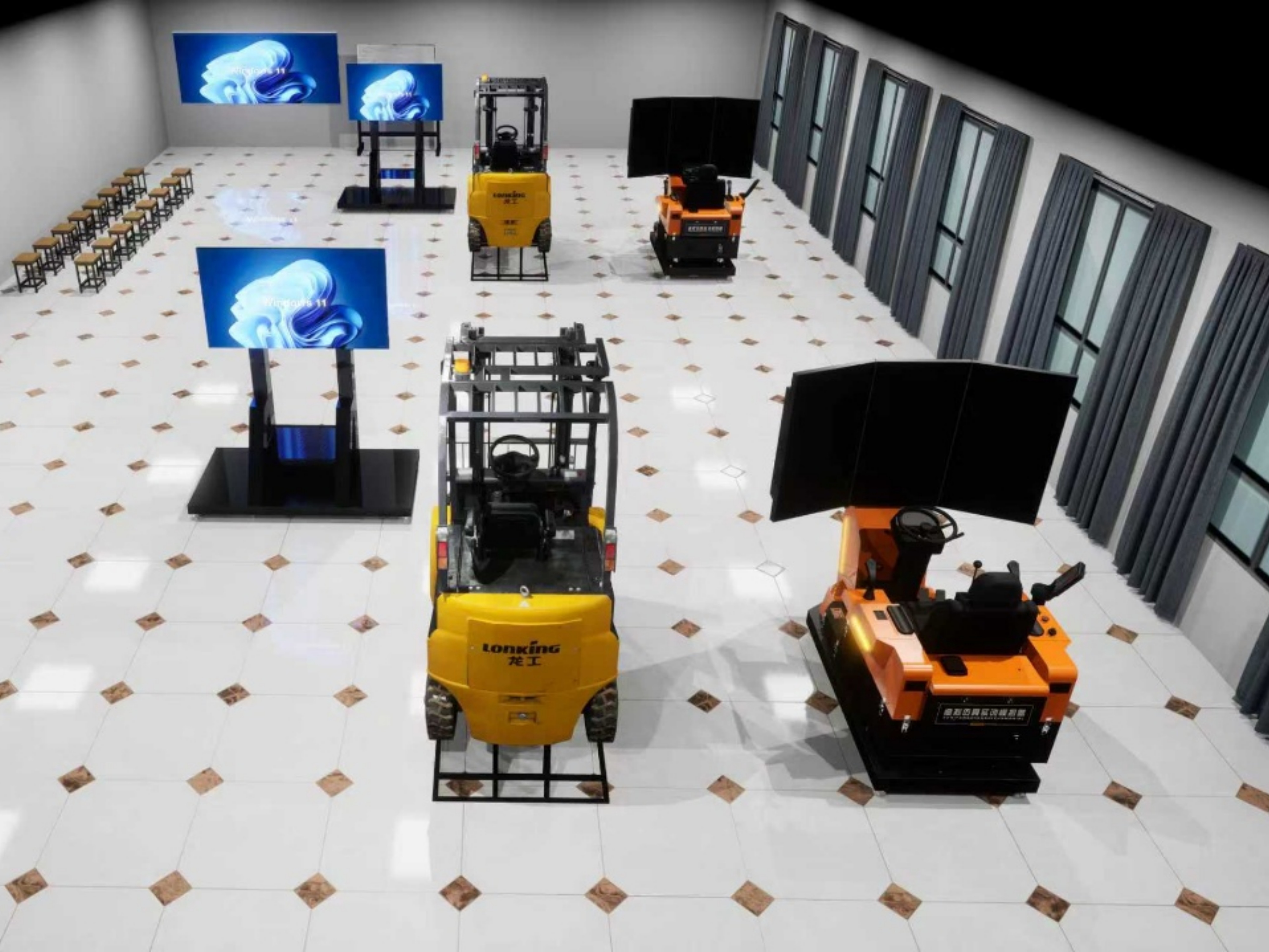 叉车模拟器与三维模型联动解决方案